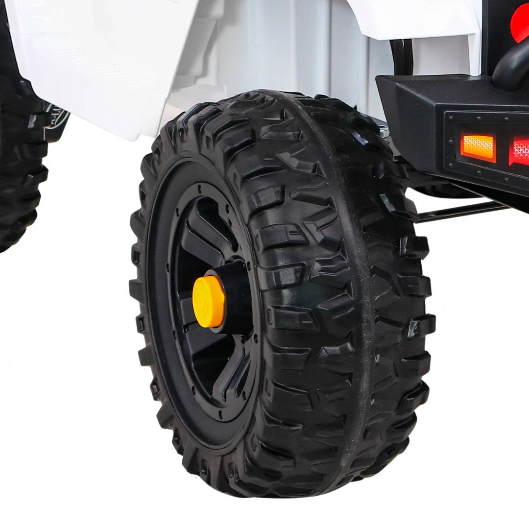 Jeep Dark Night automobil na baterije za djecu, bijeli + spori start + EVA + audio LED, bijela_13