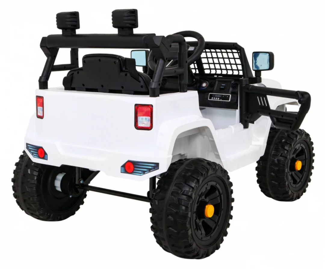 Jeep Dark Night automobil na baterije za djecu, bijeli + spori start + EVA + audio LED, bijela_8