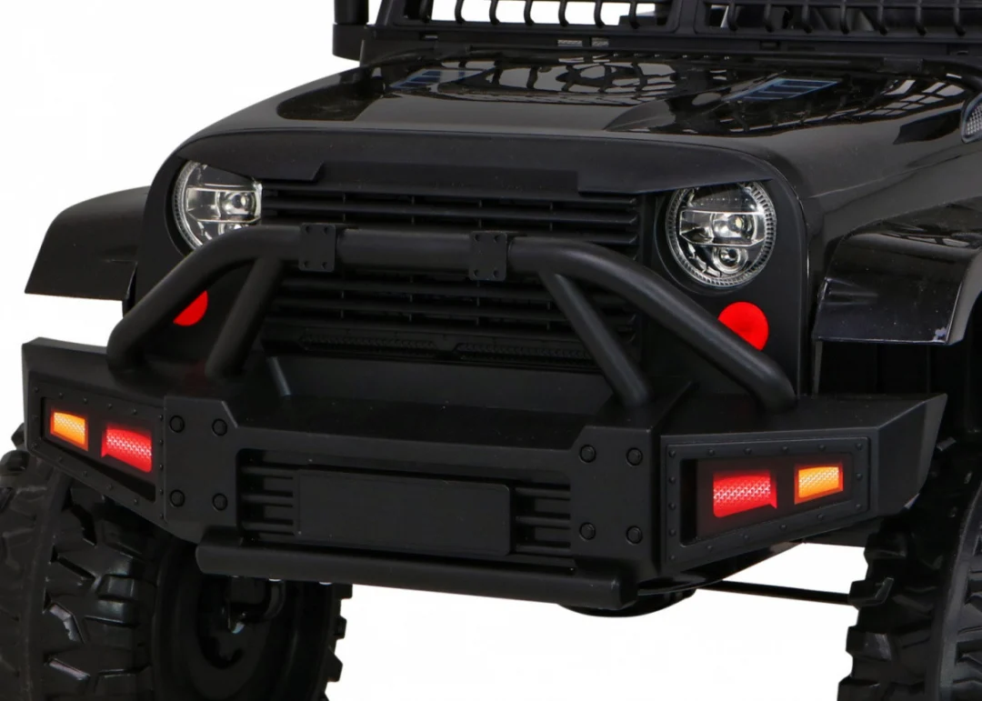Jeep Dark Night automobil na baterije za djecu crni + spori start + EVA + audio LED, crna_11