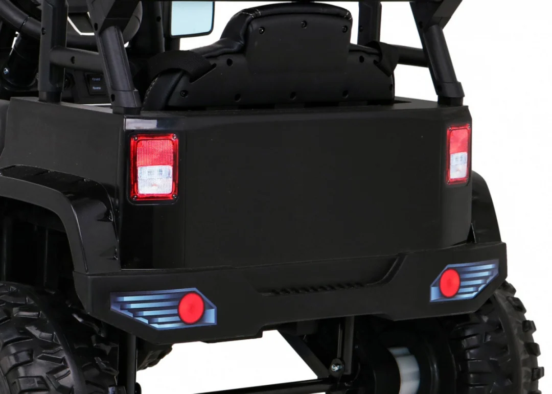 Jeep Dark Night automobil na baterije za djecu crni + spori start + EVA + audio LED, crna_13