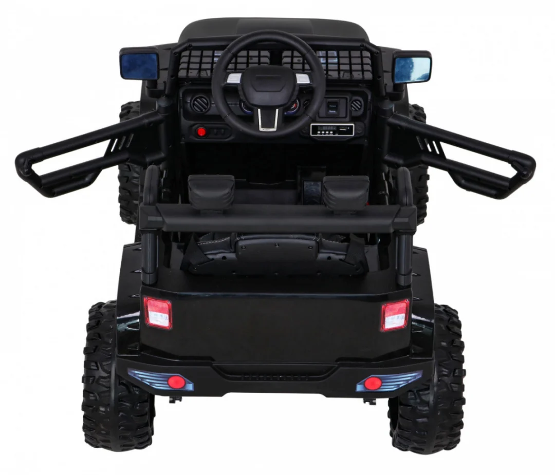 Jeep Dark Night automobil na baterije za djecu crni + spori start + EVA + audio LED, crna_7