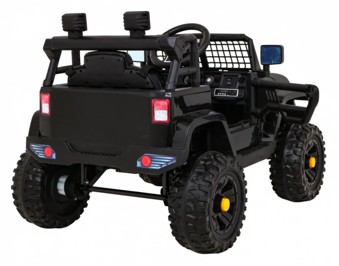Jeep Dark Night automobil na baterije za djecu crni + spori start + EVA + audio LED, crna_8