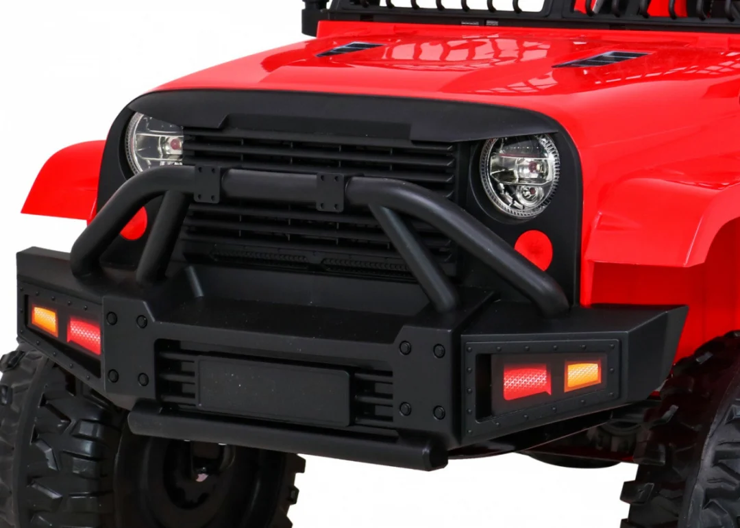 Jeep Dark Night automobil na baterije za djecu, crveni + spori start + EVA + audio LED, crvena_11