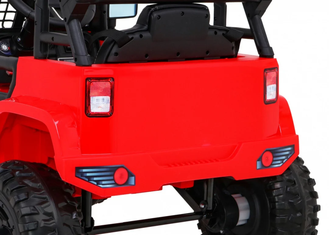 Jeep Dark Night automobil na baterije za djecu, crveni + spori start + EVA + audio LED, crvena_12
