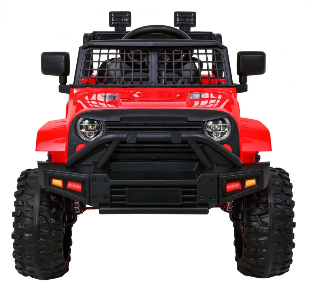 Jeep Dark Night automobil na baterije za djecu, crveni + spori start + EVA + audio LED, crvena_3