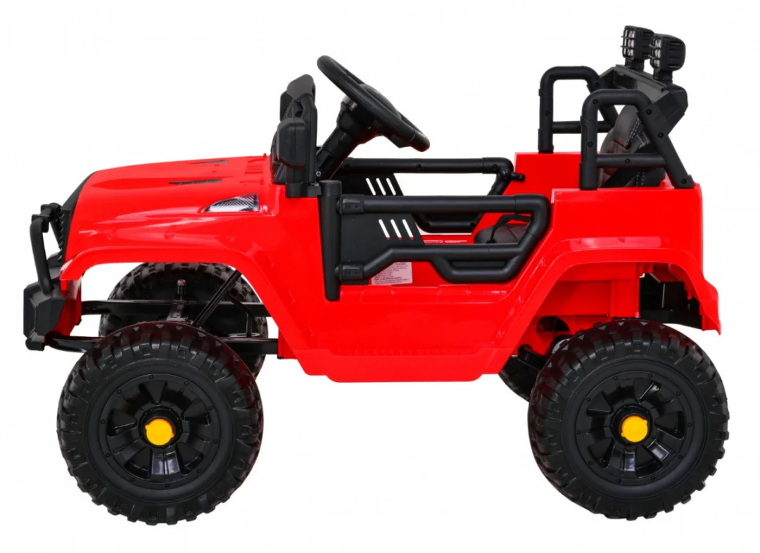 Jeep Dark Night automobil na baterije za djecu, crveni + spori start + EVA + audio LED, crvena_4