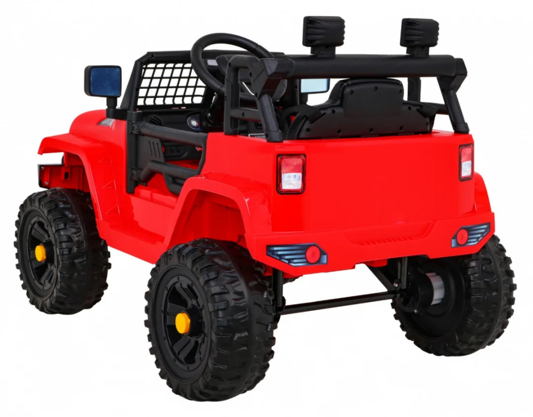 Jeep Dark Night automobil na baterije za djecu, crveni + spori start + EVA + audio LED, crvena_5