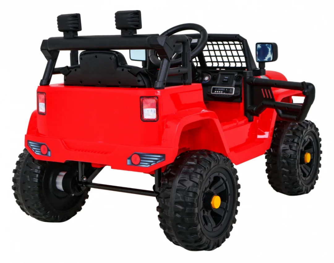 Jeep Dark Night automobil na baterije za djecu, crveni + spori start + EVA + audio LED, crvena_8
