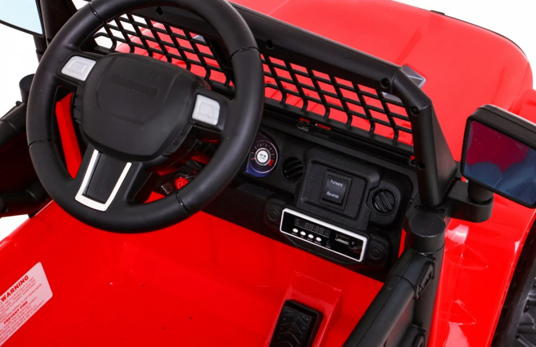 Jeep Dark Night automobil na baterije za djecu, crveni + spori start + EVA + audio LED, crvena_9