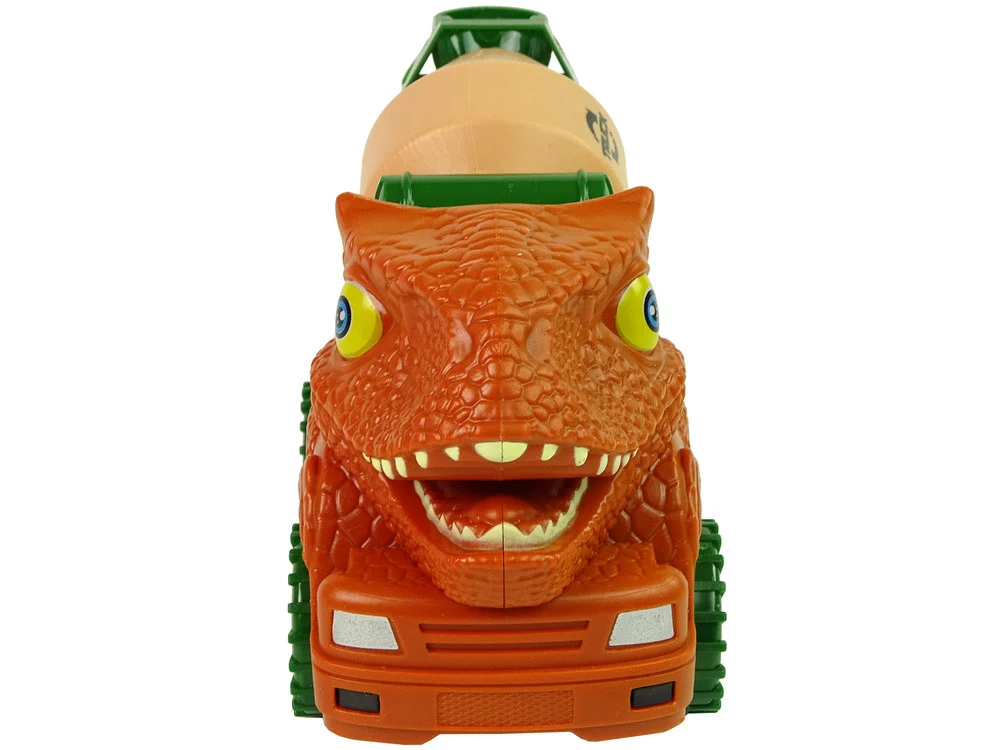 Kamion mješalica dinosaur DIY narančasti_3