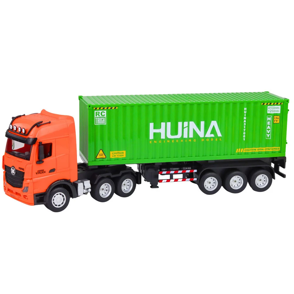 Kamion na daljinsko upravljanje s kontejnerom HUINA, svjetla i zvukovi 1:18_2