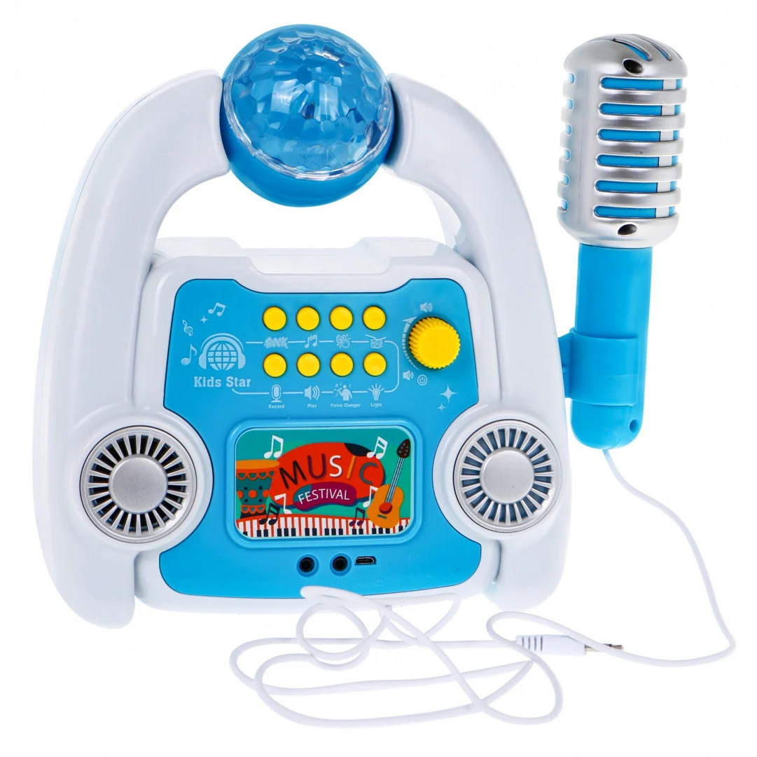 Karaoke set mikrofon stativ i pojačalo 5+_3