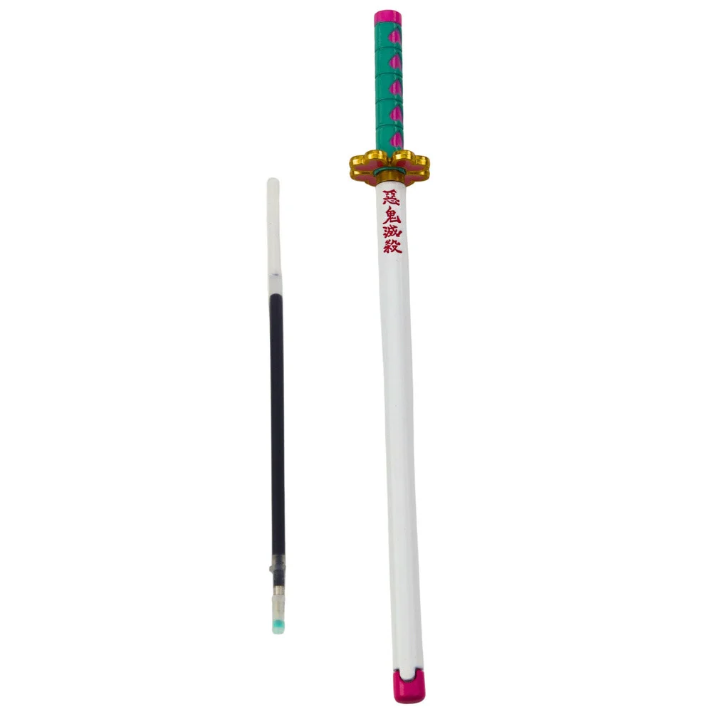 Katana Sword Anime kemijska olovka metalna crna tinta s zamjenjivim punjenjem, tirkizna_3