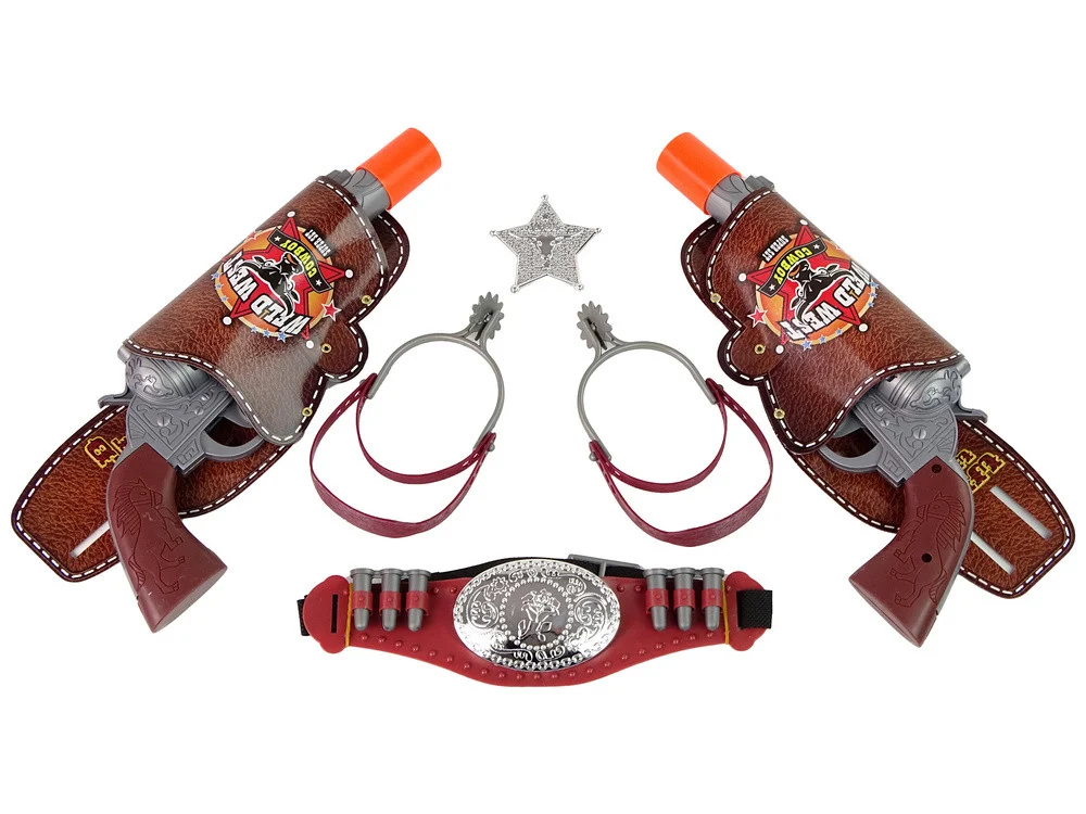 Kaubojski set revolver, mamuze i pribor_2