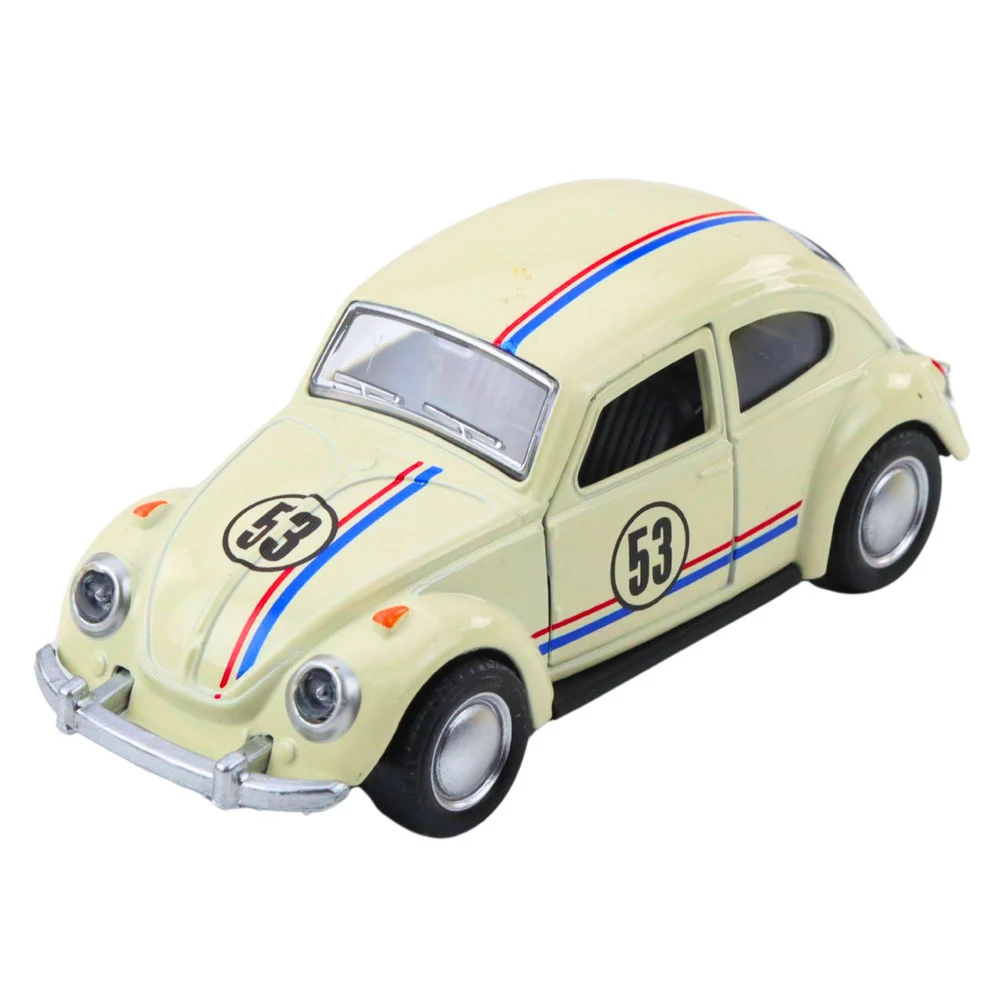 Klasični automobil Buba s metalnim pogonom, otvaranjem vrata, bež 1:32_2