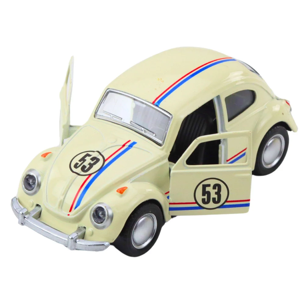 Klasični automobil Buba s metalnim pogonom, otvaranjem vrata, bež 1:32_3