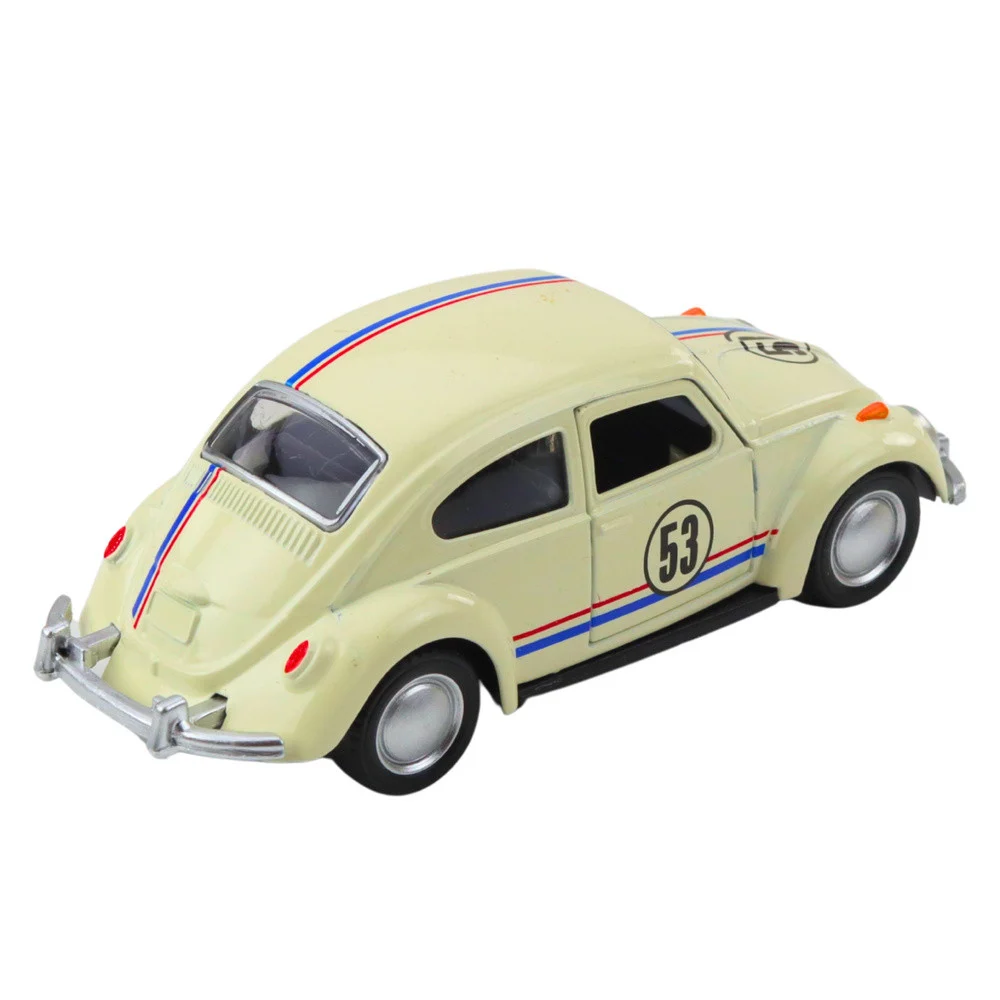 Klasični automobil Buba s metalnim pogonom, otvaranjem vrata, bež 1:32_5
