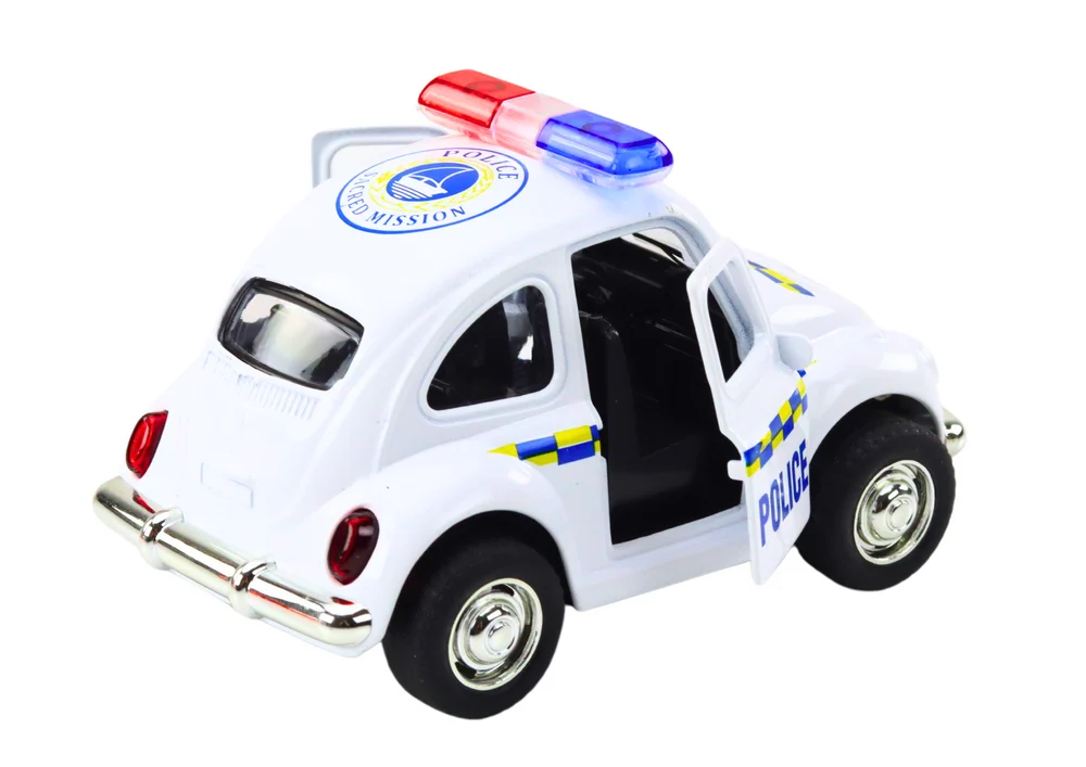 Klasični policijski auto 1:38 Svjetla za vožnju Zvuci Bijelo_3