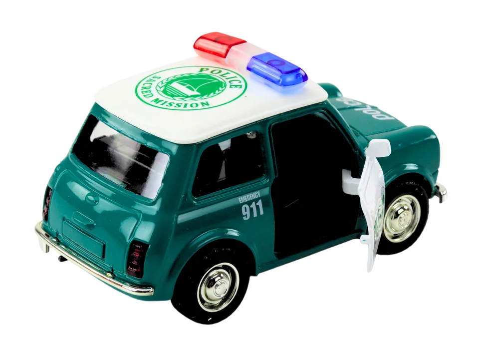 Klasični policijski auto 1:38 Svjetla za vožnju zvuče zeleno_3