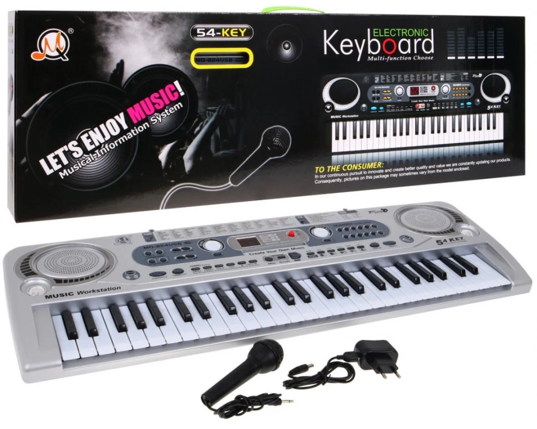 Klavijatura 54 tipka srebrna MQ-824USB 5+_1
