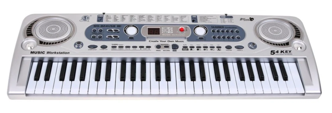 Klavijatura 54 tipka srebrna MQ-824USB 5+_4