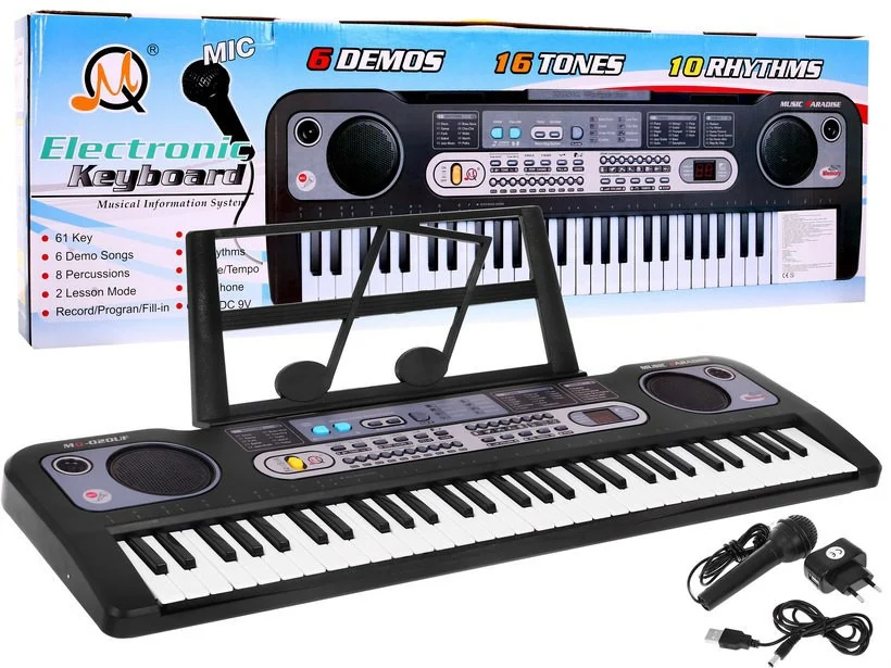 Klavijatura 61 tipka MQ-020 stalka i radio 5+_1