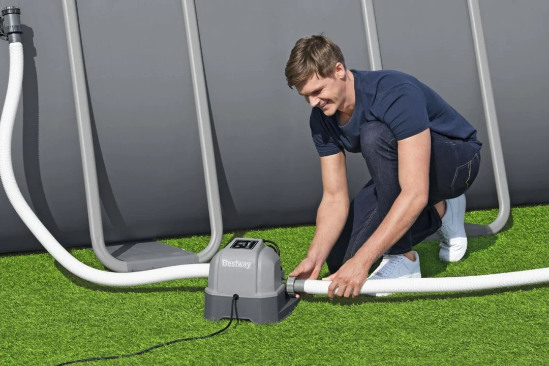 Klorinator slane vode za bazene BESTWAY generator klora za pročišćavanje vode + testne trake_2