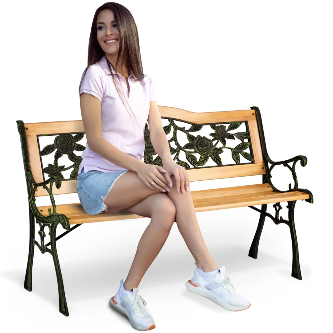 Klupa za park s naslonom Gardi Rose Sofotel, 123,5 × 74 × 48 cm_1