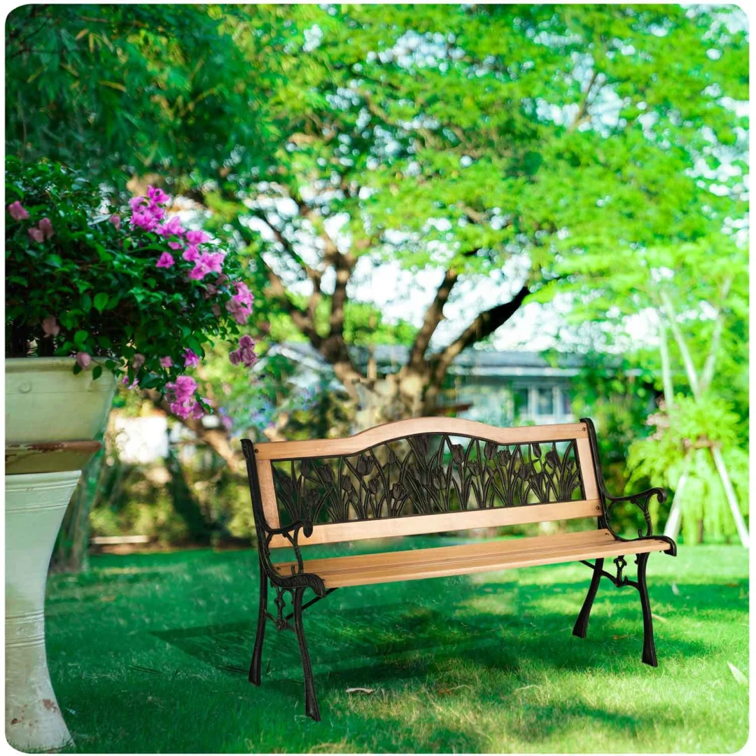 Klupa za park s naslonom Gardi Tulip Sofotel, 123,5 × 74 × 48 cm_11