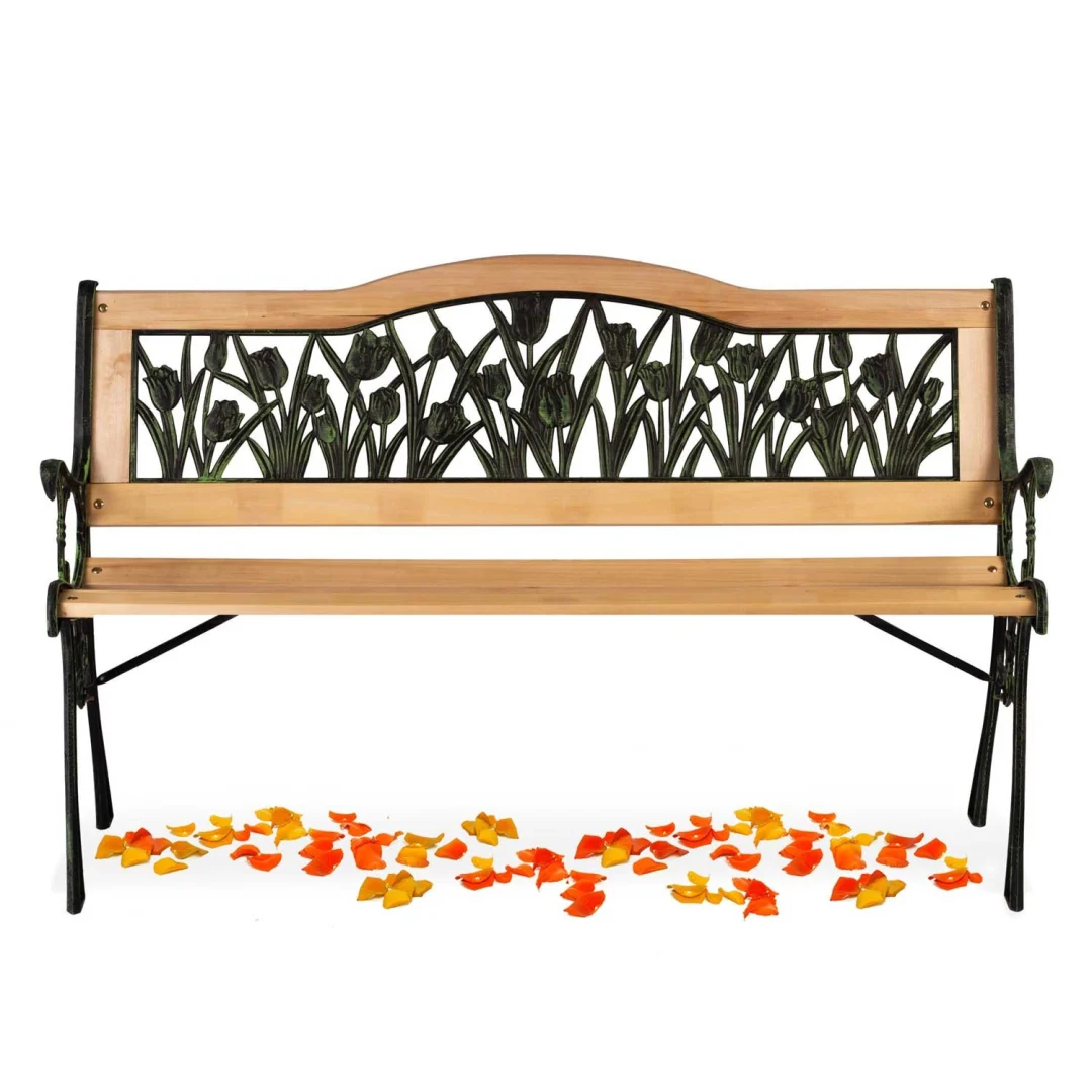 Klupa za park s naslonom Gardi Tulip Sofotel, 123,5 × 74 × 48 cm_4