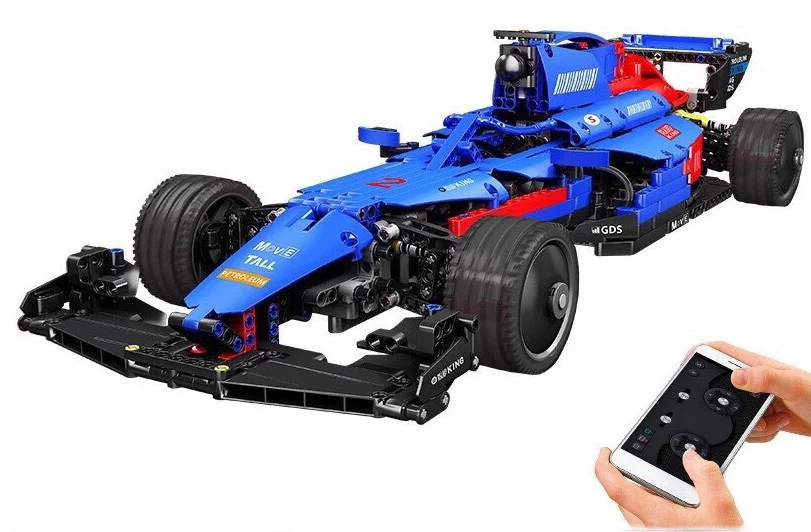 Kocke F1 bolid plavi RC 1065 dijelova 14+_2