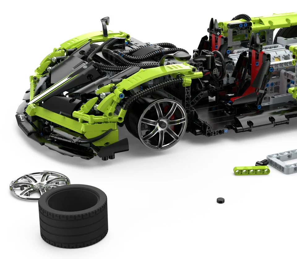 Kockice Pagani Huayra BC 1:8 zelene RASTAR, 2892 dijelova_4