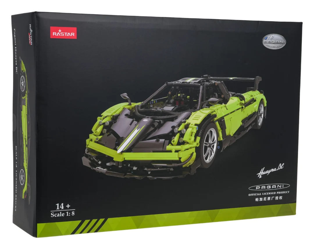 Kockice Pagani Huayra BC 1:8 zelene RASTAR, 2892 dijelova_9
