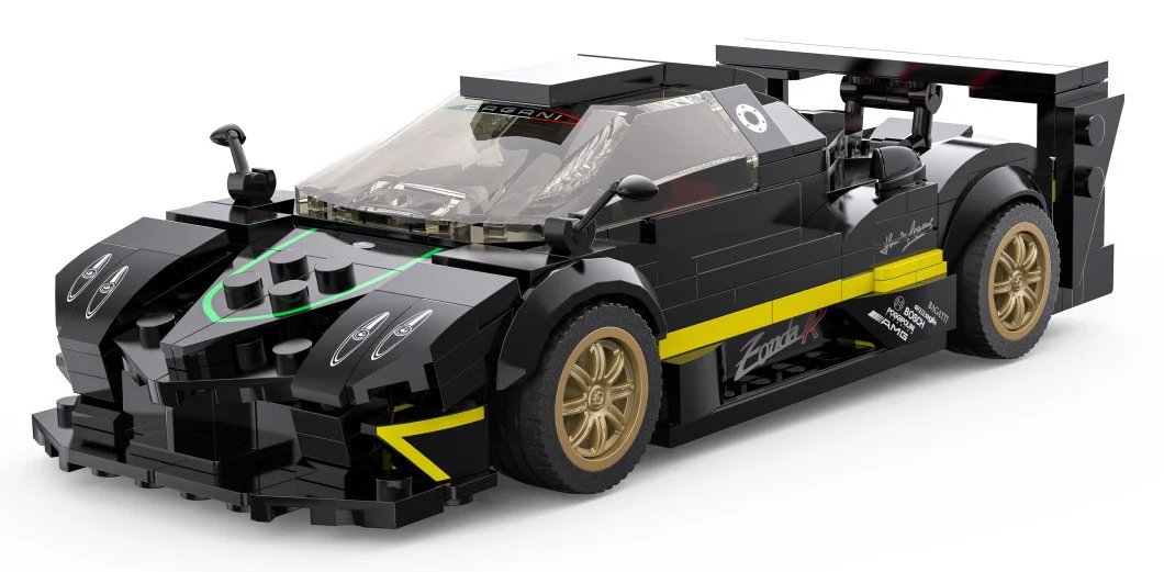 Kockice Pagani Zonda R 1:28 crne RASTAR, 387 dijelova_2