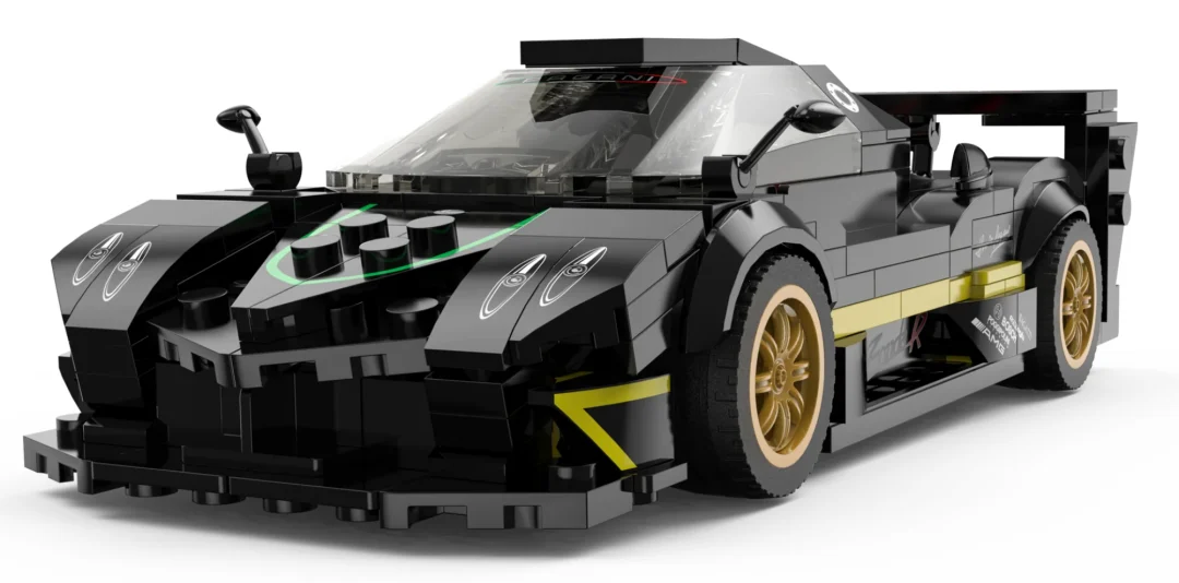 Kockice Pagani Zonda R 1:28 crne RASTAR, 387 dijelova_4
