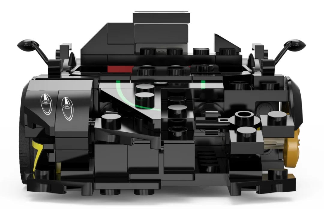Kockice Pagani Zonda R 1:28 crne RASTAR, 387 dijelova_6