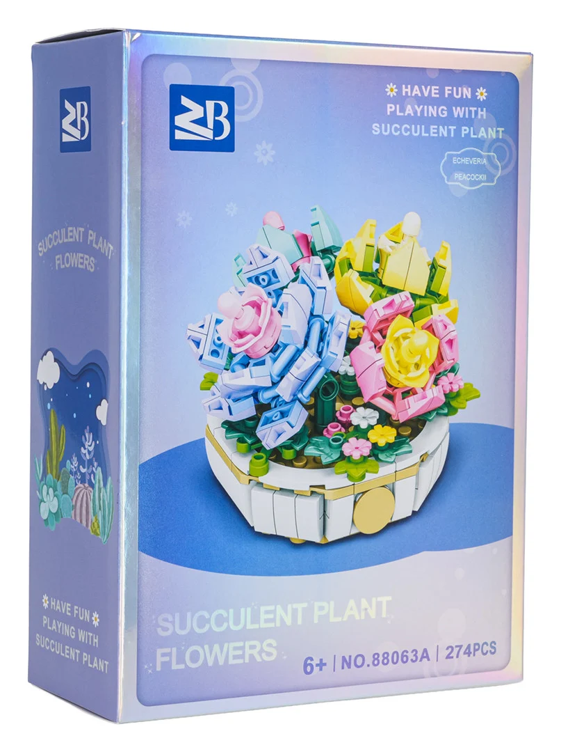 Kockice cvijeće u posudi, 274 dijela_6