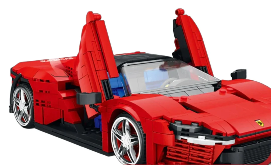 Kockice sportski auto crveni, 1069 dijelova_9
