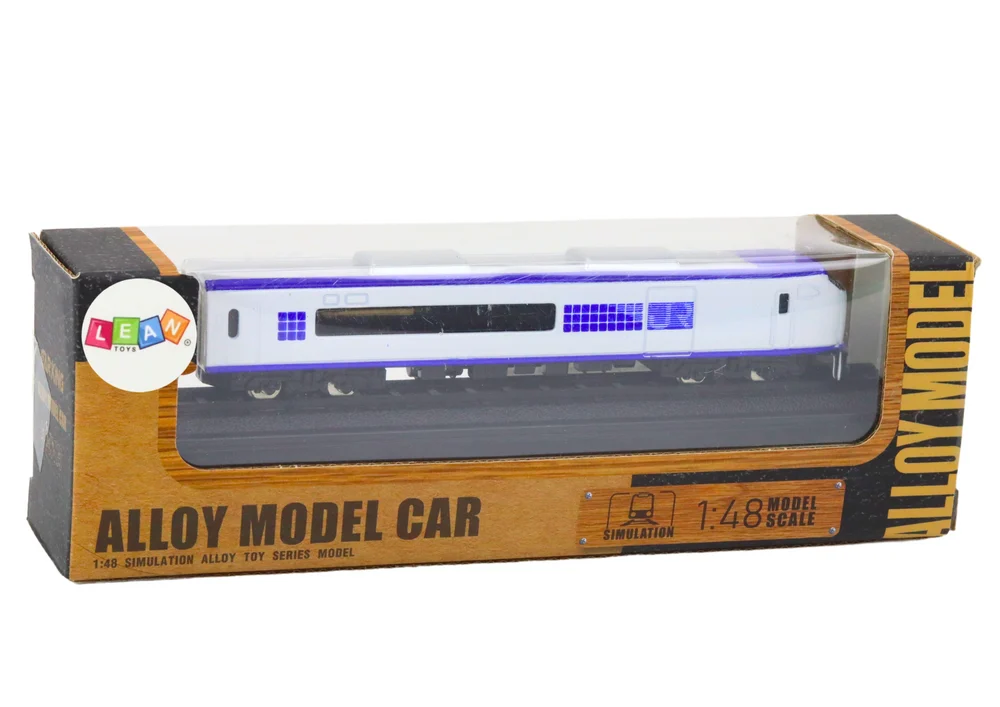 Kolekcionarski metalni model vagona 1:48, bijeli i plavi_3