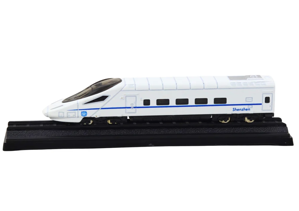 Kolekcionarski model vlaka, bijeli, metalni 1:48_2