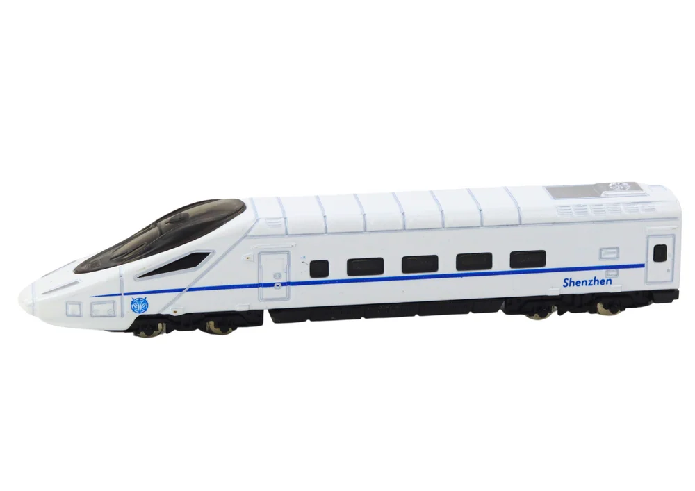 Kolekcionarski model vlaka, bijeli, metalni 1:48_3