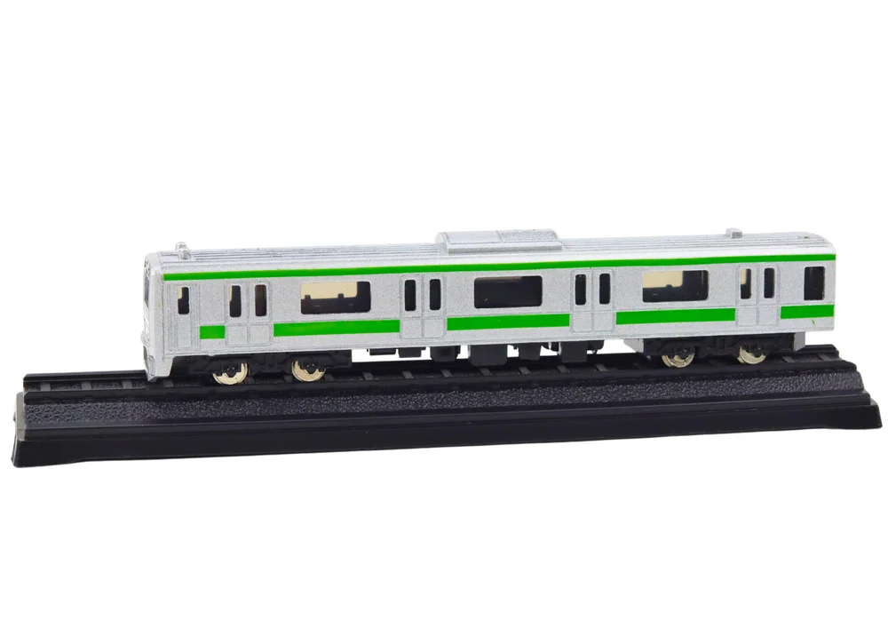 Kolekcionarski model vlaka vagona 1:48 metal srebro_2