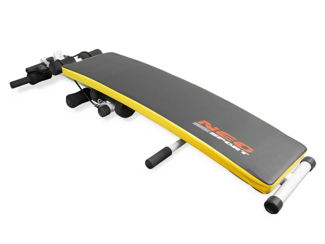 Kosa klupa za vježbanje Neo-Sport NS-07 s ekspanderima i bučicama_5