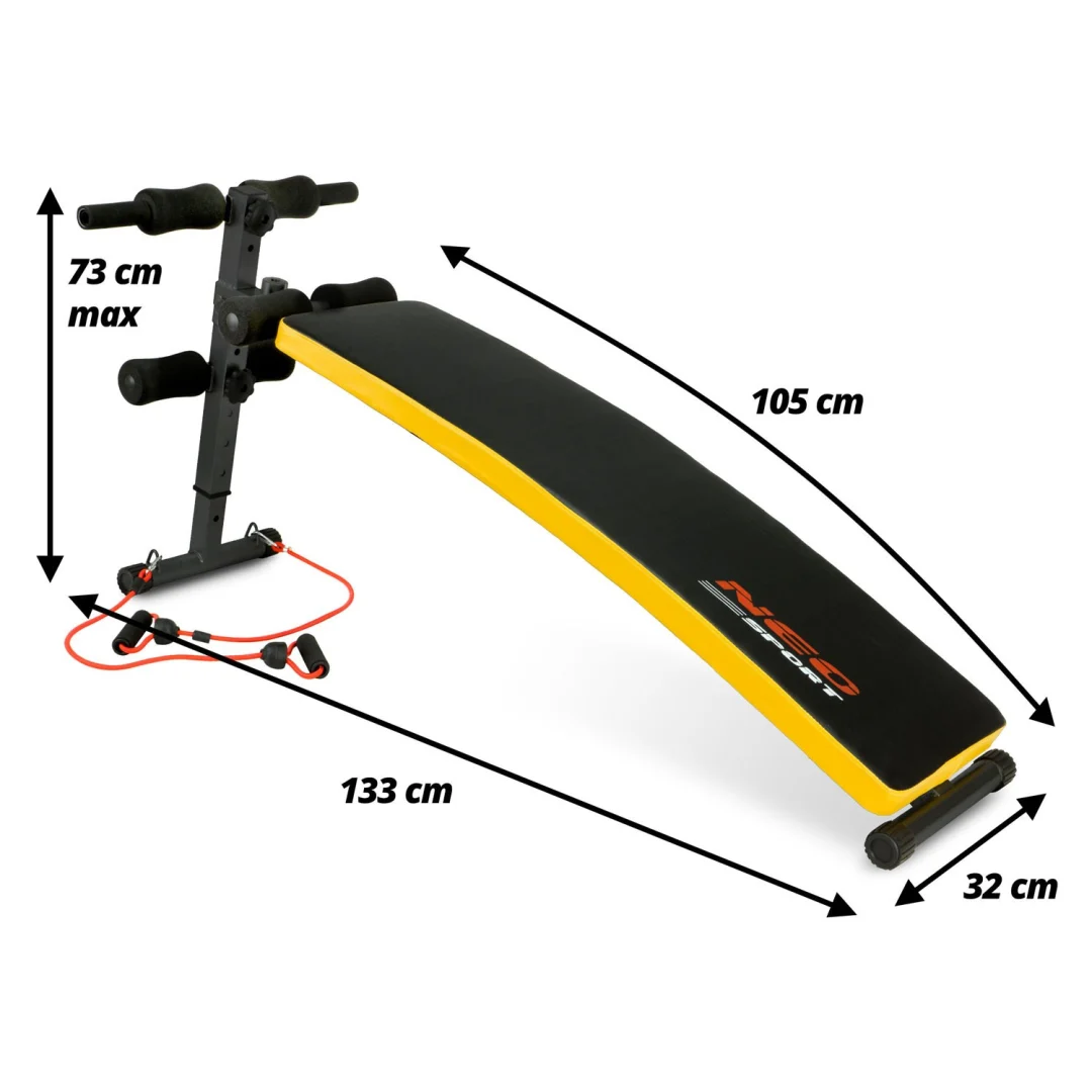 Kosa klupa za vježbanje Neo-Sport NS-08G s ekspanderima_10
