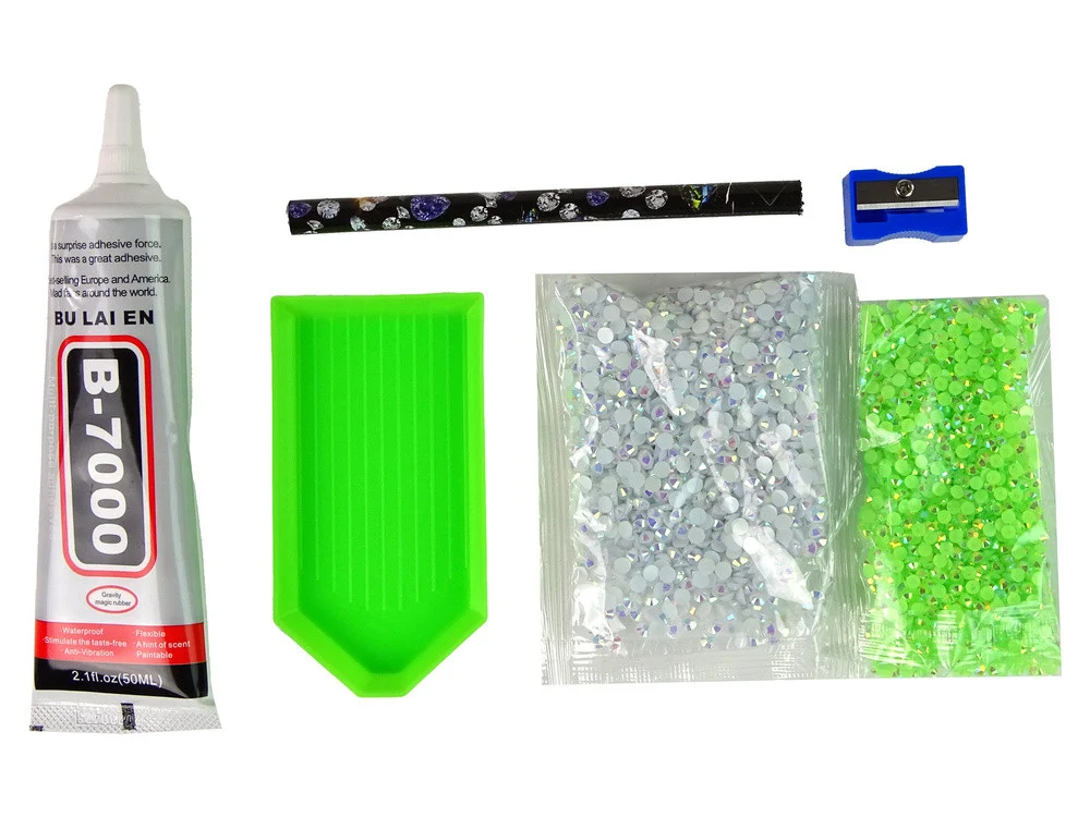 Kreativni komplet za jednoroge DIY dijamanti kristali zeleni_4