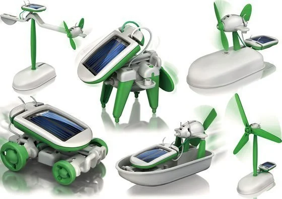 Kreativni solarni robotski setovi 6 u 1 (XB490), zelena_3