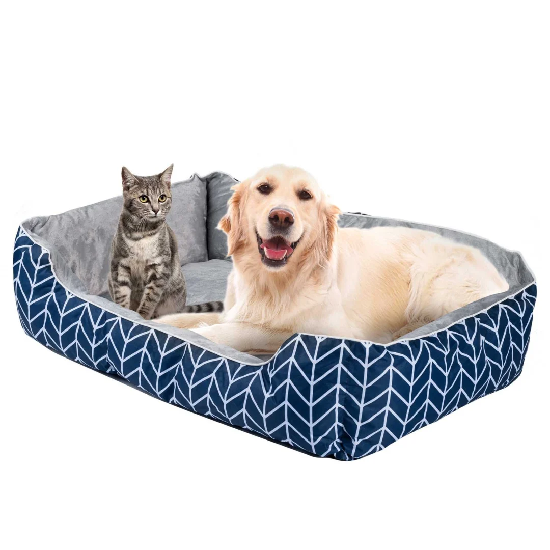 Krevet za pse i mačke 100 × 70 × 25 cm XL DR-234 plavi_1
