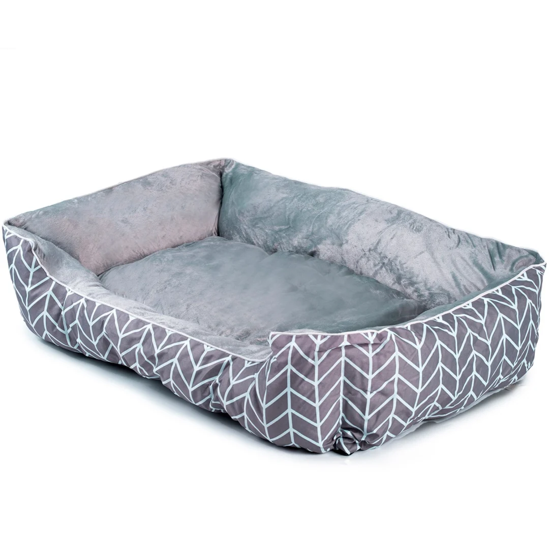 Krevet za pse i mačke 100 × 70 × 25 cm XL DR-236 sivi_2