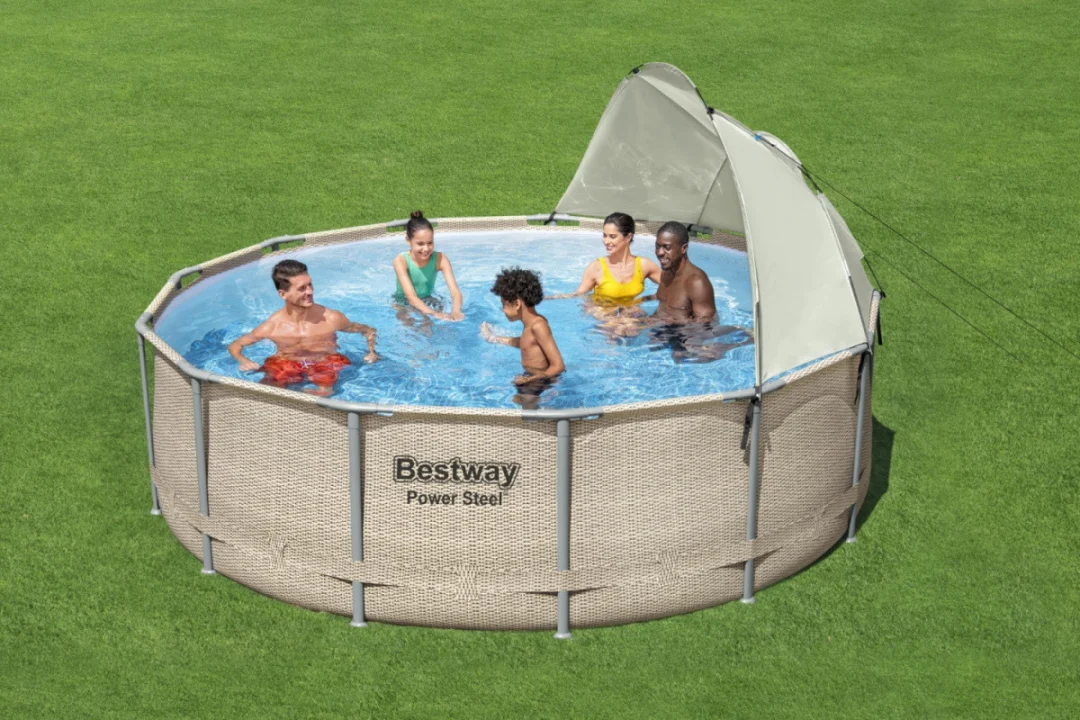 Krov za vrtne bazene 305-549 cm BESTWAY UV zaštita + prozor_5