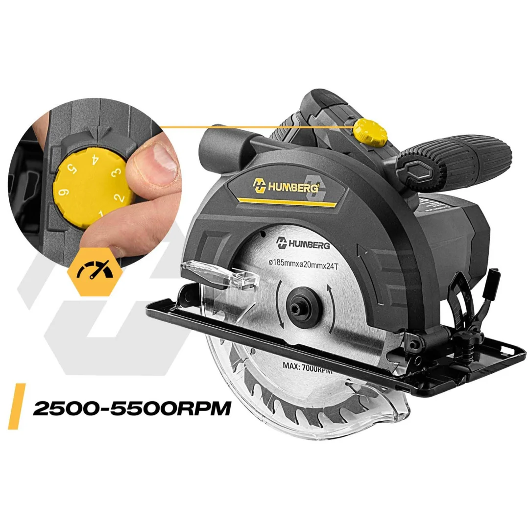 Kružna pila za drvo Humberg HM-420 od 1200 W s vodilicom i usisavanjem prašine_6